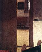 VERMEER VAN DELFT, Jan, A Woman Asleep at Table (detail) aer